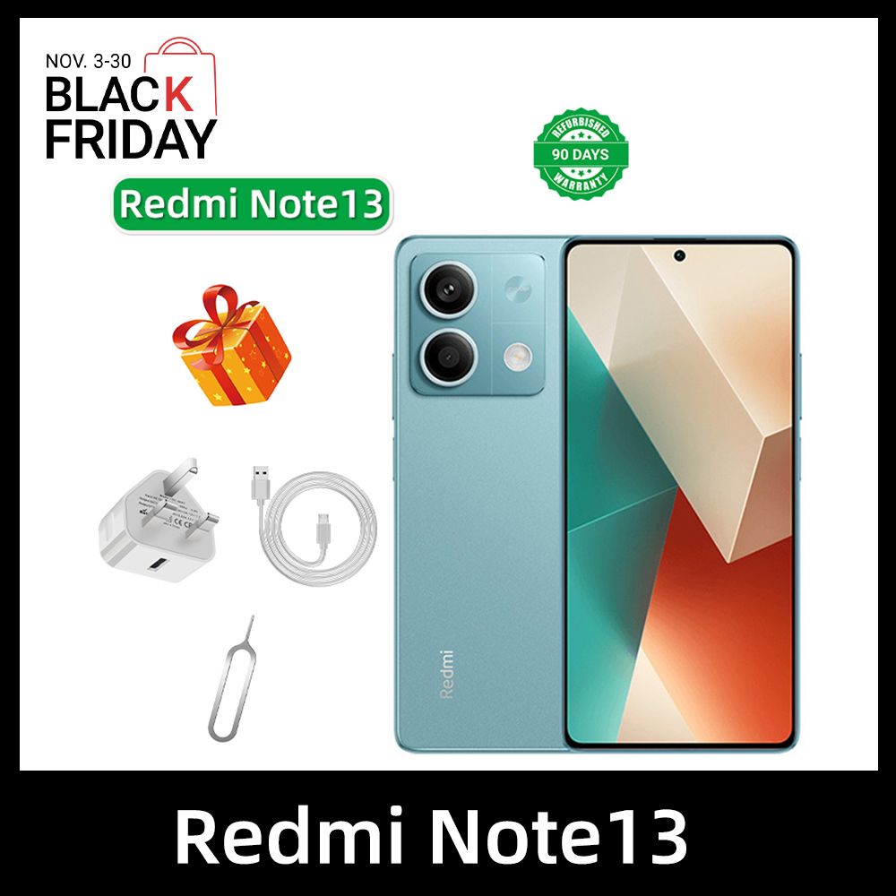 Refurbished Redmi Note 13 5G 6.67-inch screen CPU MediaTek Dimensity 6080 100MP camera 5000mAh battery smartphone