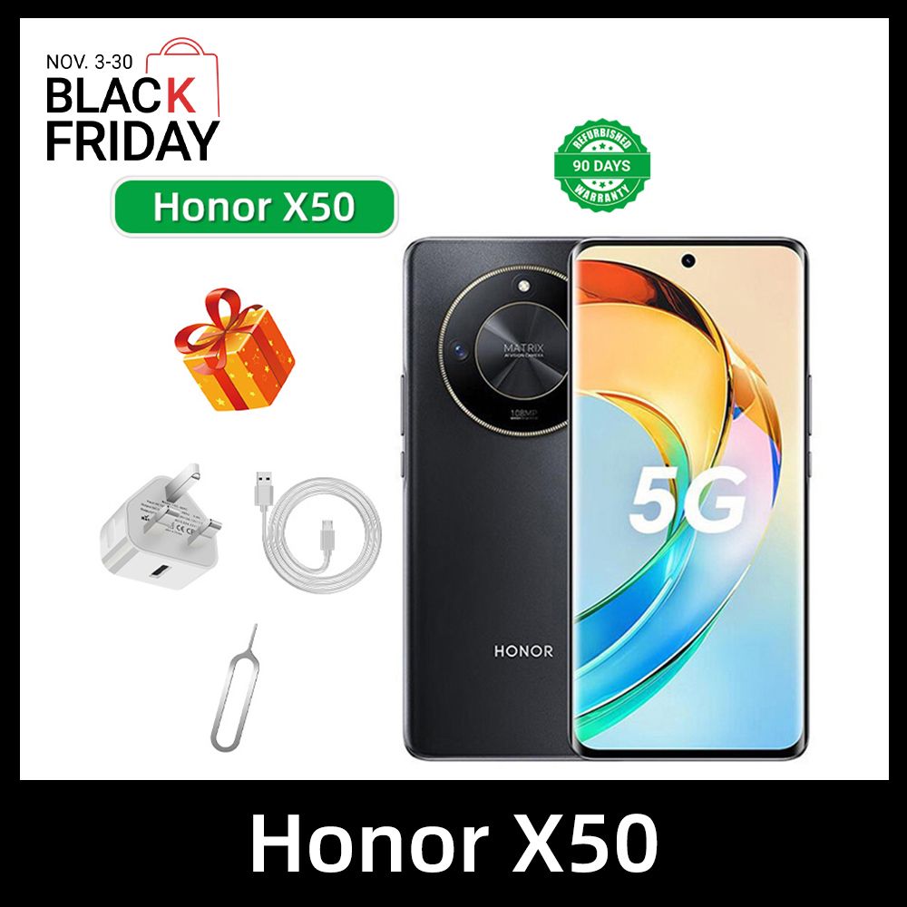 Refurbished Phone Honor X50 5G CPU Qualcomm Snapdragon 6 Gen1 6.78-inch Screen 108MP Camera 5800mAh used Phone