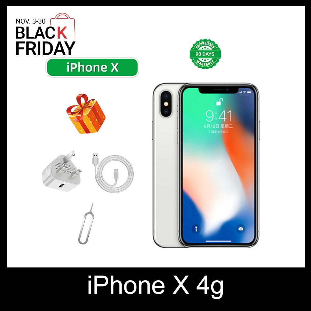 Refurbished phone iphone X Original 256G Mobile Phone smart phones 5.8inch Dual SIM