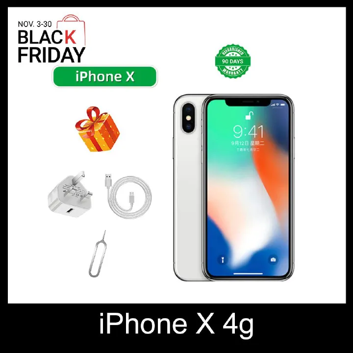 Refurbished phone iphone X Original 256G Mobile Phone smart phones 5.8inch Dual SIM