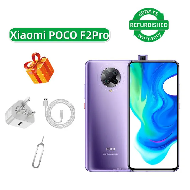 Refurbished Xiaomi POCO F2 PRO 5G 6.67-inch screen CPU Qualcomm Snapdragon 865 64MP camera 4700mAh battery smartphone
