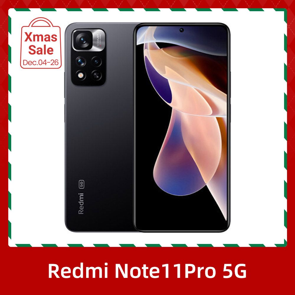 Refurbished Redmi Note 11 Pro 5G 6.67-inch screen CPU MediaTek Dimensity 920 108MP camera 5160mAh battery smartphone