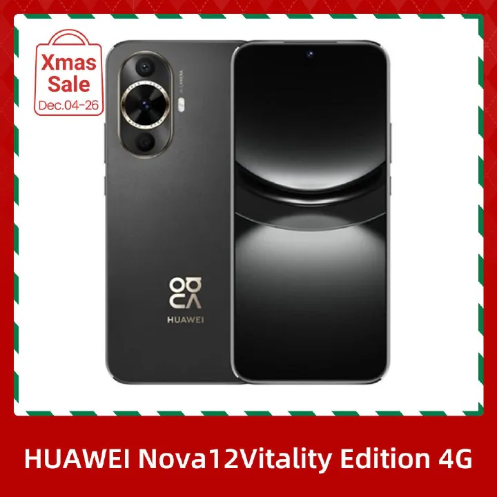 Refurbished Huawei Nova 12 Vitality Edition 4G CPU Qualcomm Snapdragon 778G 4G 6.7-inch screen 50MP camera 4500mAh battery smartphone