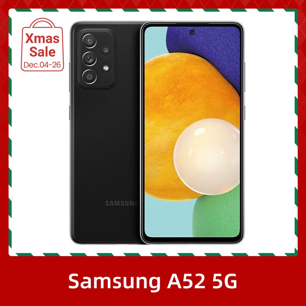 Refurbished Samsung Galaxy A52 5G Fingerprint-free 6.5-inch Screen  64MP Camera 4500mAh Battery Mobile Phone