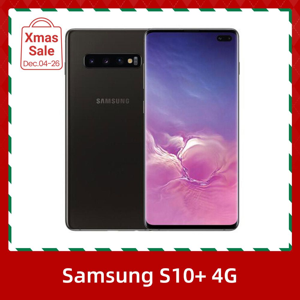 Refurbished Samsung Galaxy S10+ 4G 6.4-inch Screen CPU Qualcomm Snapdragon 855 16MP Camera 4100mAh Battery Mobile Phone