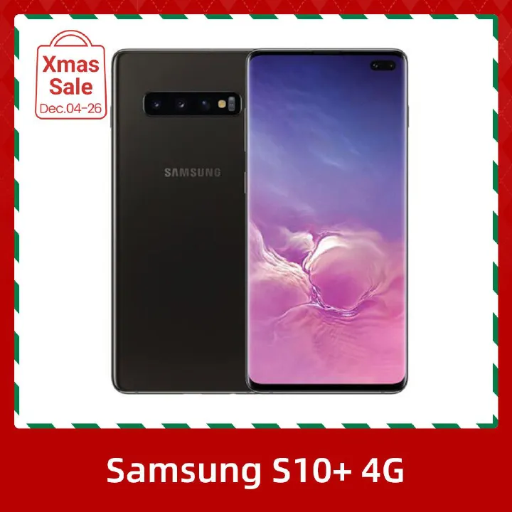 Refurbished Samsung Galaxy S10+ 4G 6.4-inch Screen CPU Qualcomm Snapdragon 855 16MP Camera 4100mAh Battery Mobile Phone