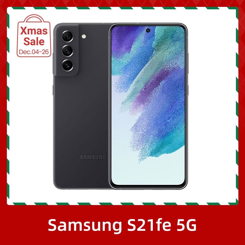 Refurbished Samsung Galaxy S21 FE 5G 6.4-inch Screen CPU Qualcomm Snapdragon 888 12MP Camera 4500mAh Battery Mobile Phone