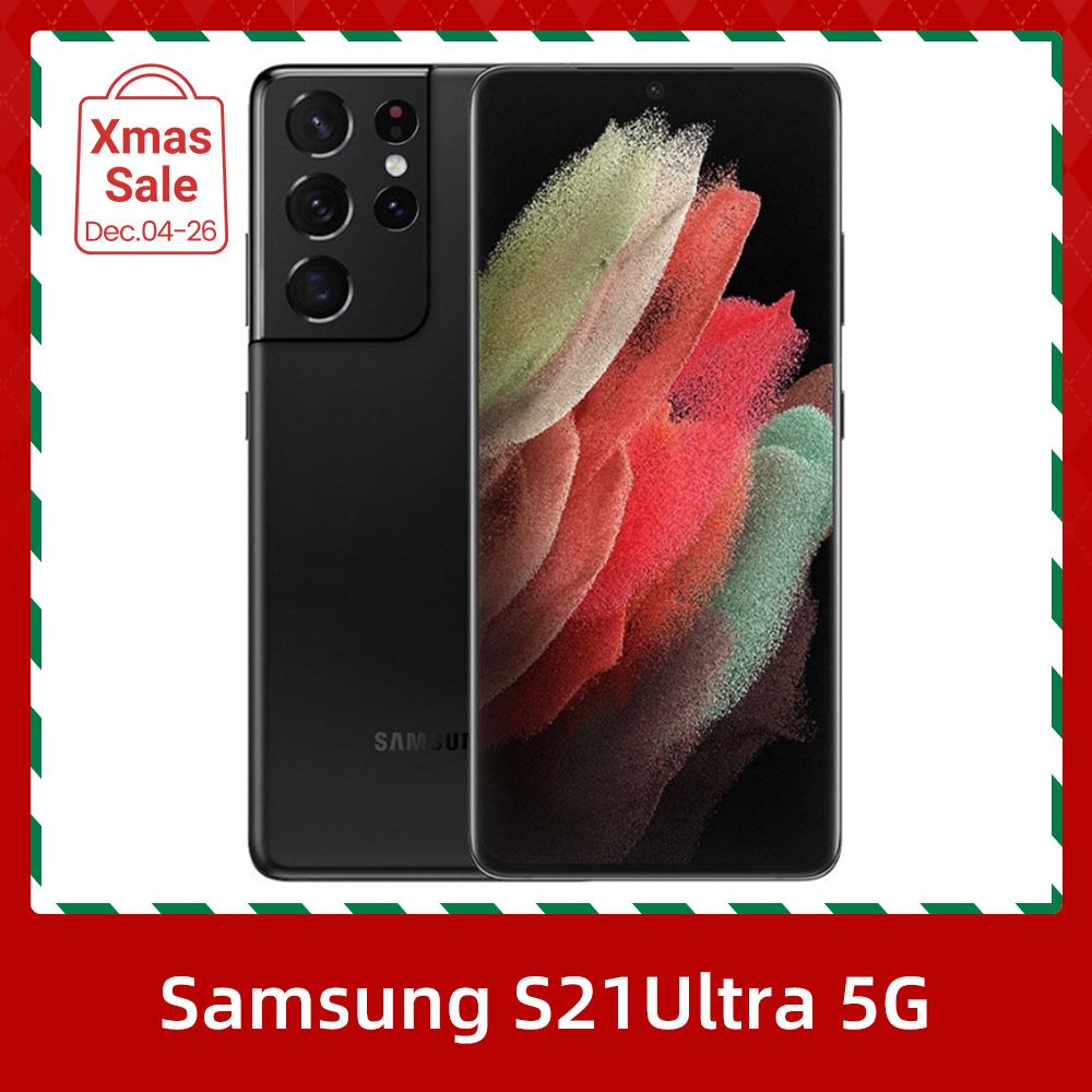 Refurbished Samsung Galaxy S21 Ultra 5G 6.8-inch Screen CPU Qualcomm Snapdragon 888 108MP Camera 5000mAh Battery Mobile Phone
