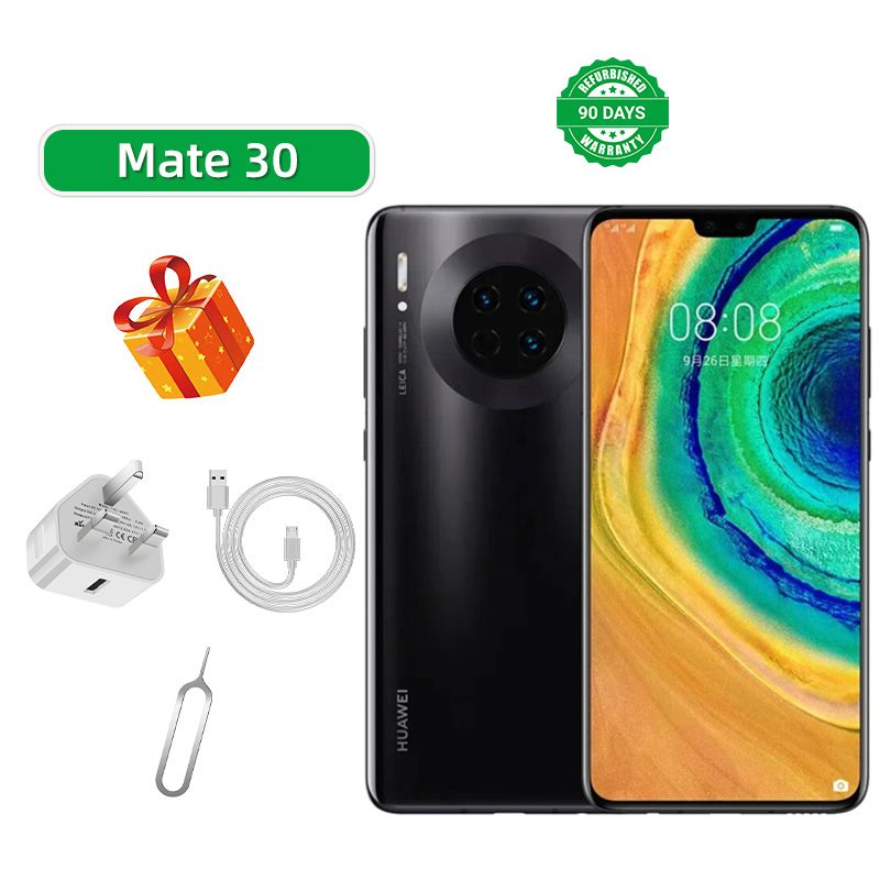 Refurbished Huawei Mate 30 5G CPU HiSilicon Kirin 990 6.62-inch 40MP camera 2340x1080px 4200mAh battery smartphone