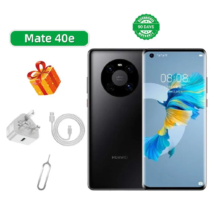 Refurbished Huawei Mate 40E 5G CPU HiSilicon Kirin 990E 6.5-inch 64MP camera 2376x1080px 4200mAh battery smartphone