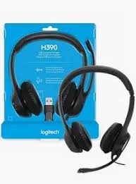 Logitech H390 -USB Headset with Noise-Canceling Microphone - Black
