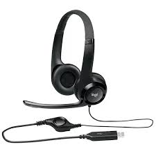Logitech H390 -USB Headset with Noise-Canceling Microphone - Black