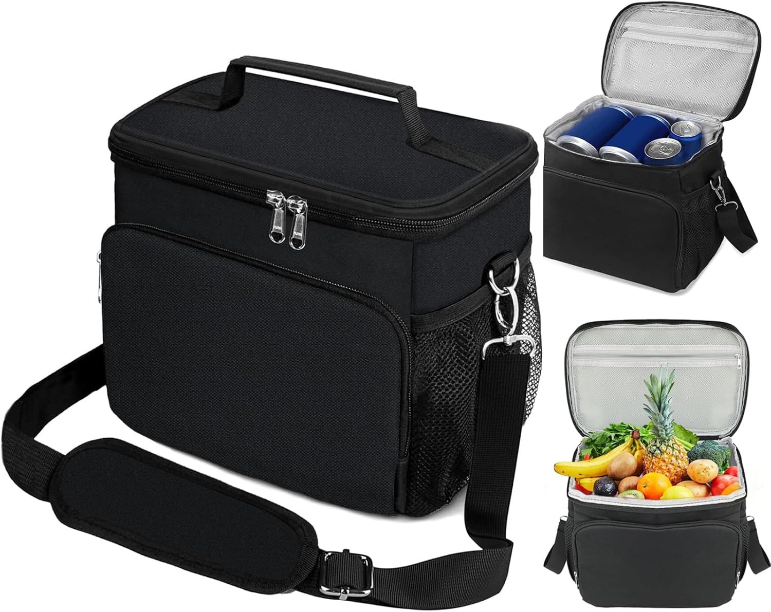 Lunch Bag Large Portable & insulated thermal lunch bag, designed to keep food hot or cold for extended periods