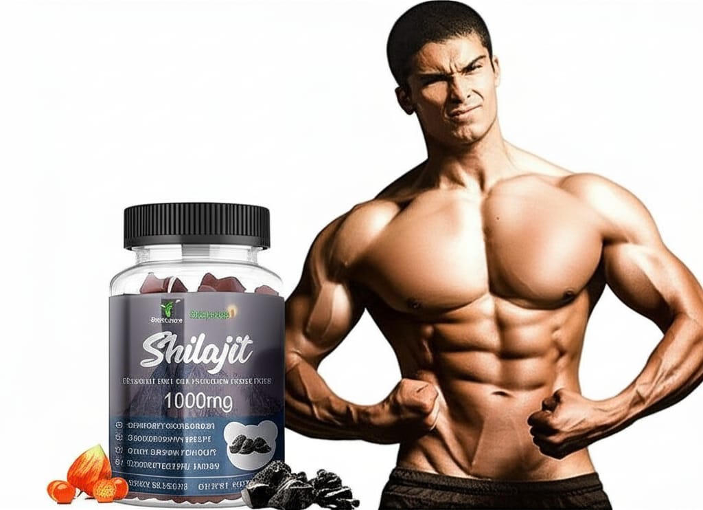 Shilajit vegan 60 gummies, a dietary supplement sourced from the Himalayan Mountains.Daynee Shilajit: The Natural Choice for Boosting Immunity, Anti-Aging, and Enhancing physical performance