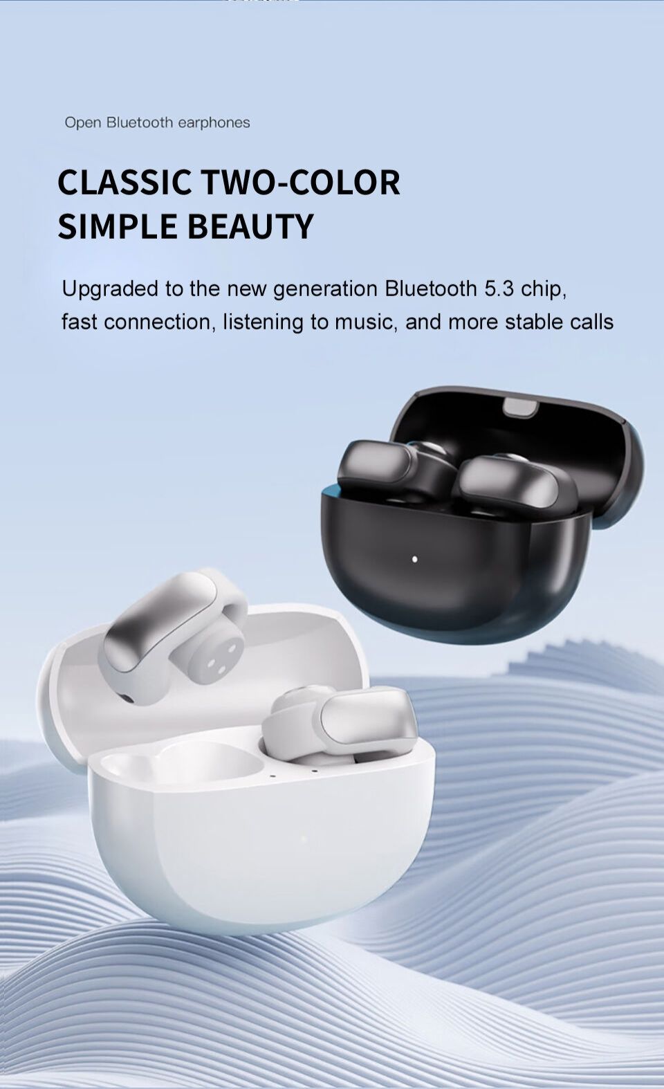 Bose Ultra Open Earbuds True Wireless Bluetooth Headphones with Noise Cancelling, Comfortable Fit, Deep Bass, Crystal Clear Calls, Long Battery Life, Sport and Music Earphones EARPODS