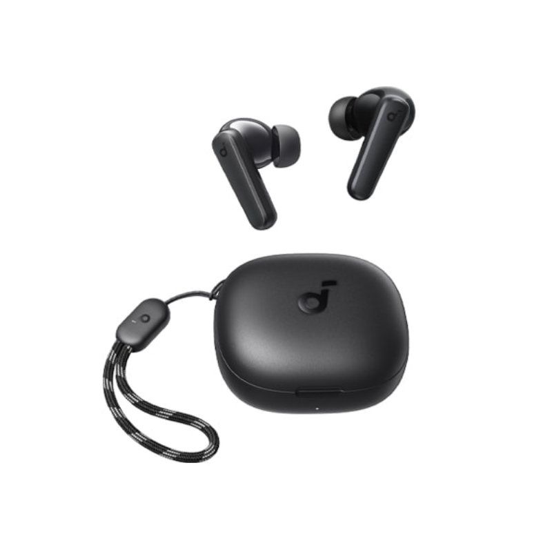Soundcore  earbuds.30 hours of playtime with charging case, high bass, IPX5 water resistance, clear calls with AI-enhanced technology, and 22 EQ presets via the Soundcore app Features 10mm dynamic dri