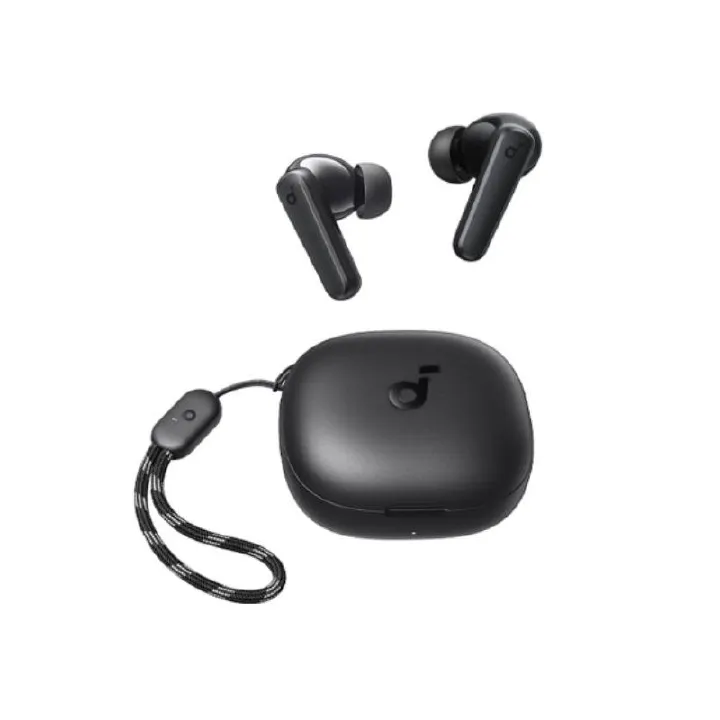 Soundcore  earbuds.30 hours of playtime with charging case, high bass, IPX5 water resistance, clear calls with AI-enhanced technology, and 22 EQ presets via the Soundcore app Features 10mm dynamic dri