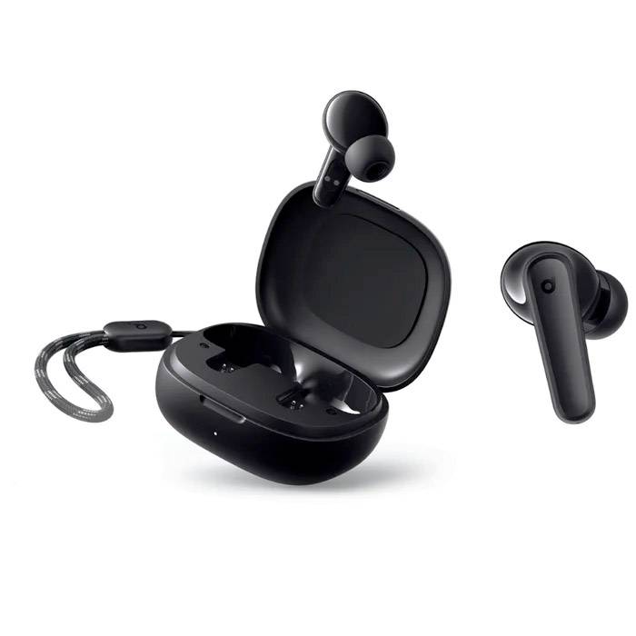 Soundcore  earbuds.30 hours of playtime with charging case, high bass, IPX5 water resistance, clear calls with AI-enhanced technology, and 22 EQ presets via the Soundcore app Features 10mm dynamic dri