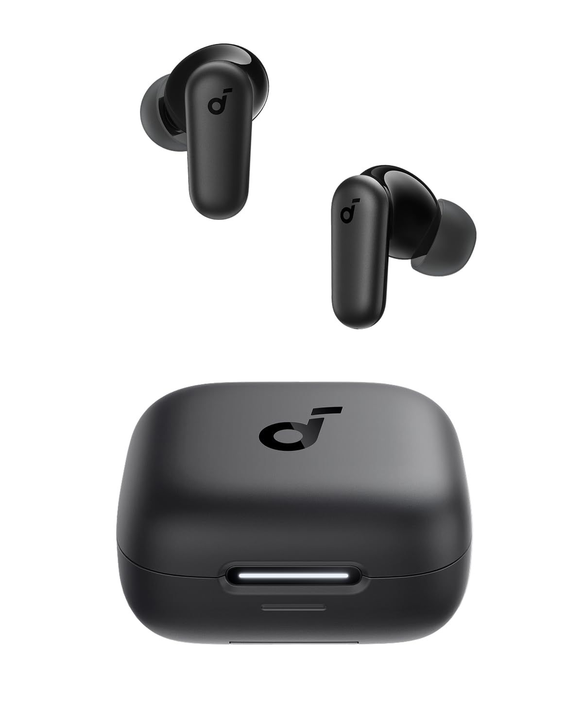 Soundcore  earbuds.30 hours of playtime with charging case, high bass, IPX5 water resistance, clear calls with AI-enhanced technology, and 22 EQ presets via the Soundcore app Features 10mm dynamic dri