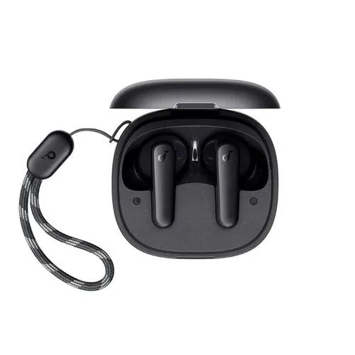 Soundcore  earbuds.30 hours of playtime with charging case, high bass, IPX5 water resistance, clear calls with AI-enhanced technology, and 22 EQ presets via the Soundcore app Features 10mm dynamic dri