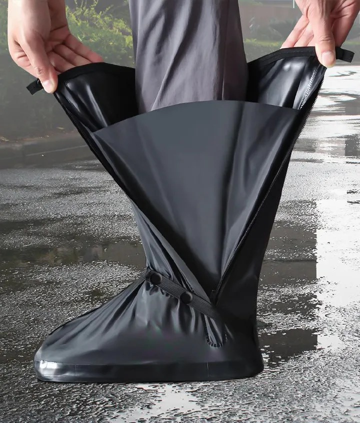 Portable Foldable Reusable Waterproof Cover Rain Boots Shoe Covers Unisex Reusable Non-Slip Boot Shoe Covers Sizes S, M, L, XL, XXL, XXXL