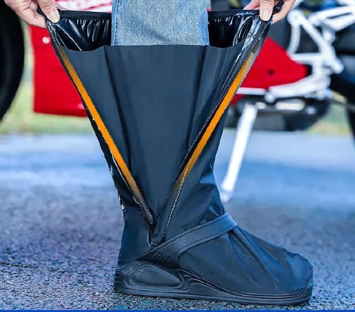 Portable Foldable Reusable Waterproof Cover Rain Boots Shoe Covers Unisex Reusable Non-Slip Boot Shoe Covers Sizes S, M, L, XL, XXL, XXXL