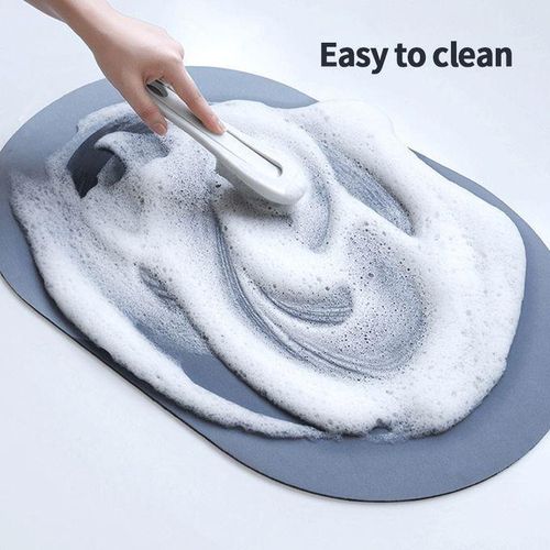 Anti-Slip Super Absorbent Floor Mat 40×60cm – Nappa Leather Surface, Non-Slip Rubber Bottom, Fast-Drying Bathroom/Kitchen/Toilet Door Mat – Multiple Designs Available