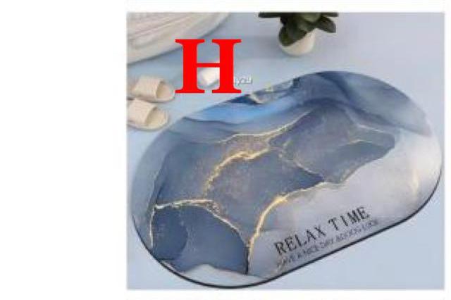 Anti-Slip Super Absorbent Floor Mat 40×60cm – Nappa Leather Surface, Non-Slip Rubber Bottom, Fast-Drying Bathroom/Kitchen/Toilet Door Mat – Multiple Designs Available