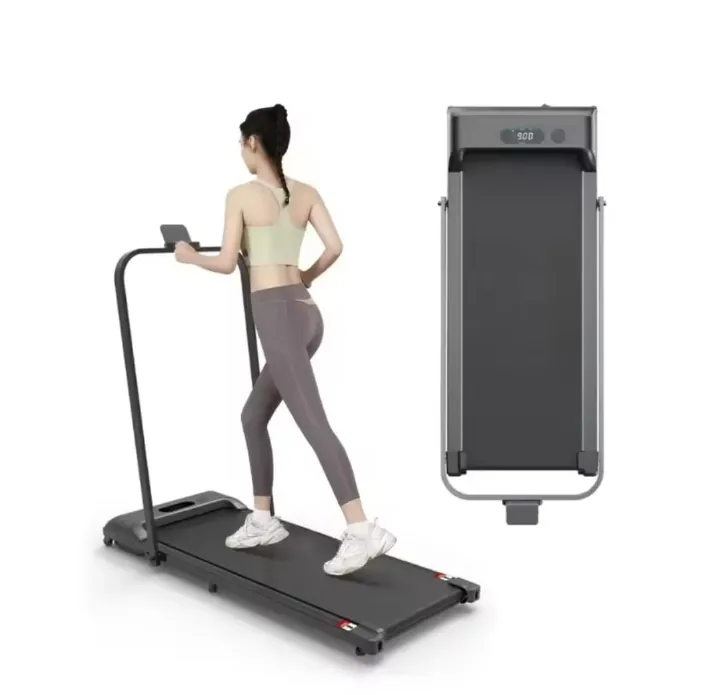 Slim Foldable / portable Treadmill /Walking Pad for Walking and Running, with Preset and Adjustable Programs, with Wireless Remote Control -Upto 6km/h and LED Display that helps Track speed, distance.
