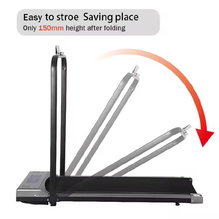 Slim Foldable / portable Treadmill /Walking Pad for Walking and Running, with Preset and Adjustable Programs, with Wireless Remote Control -Upto 6km/h and LED Display that helps Track speed, distance.