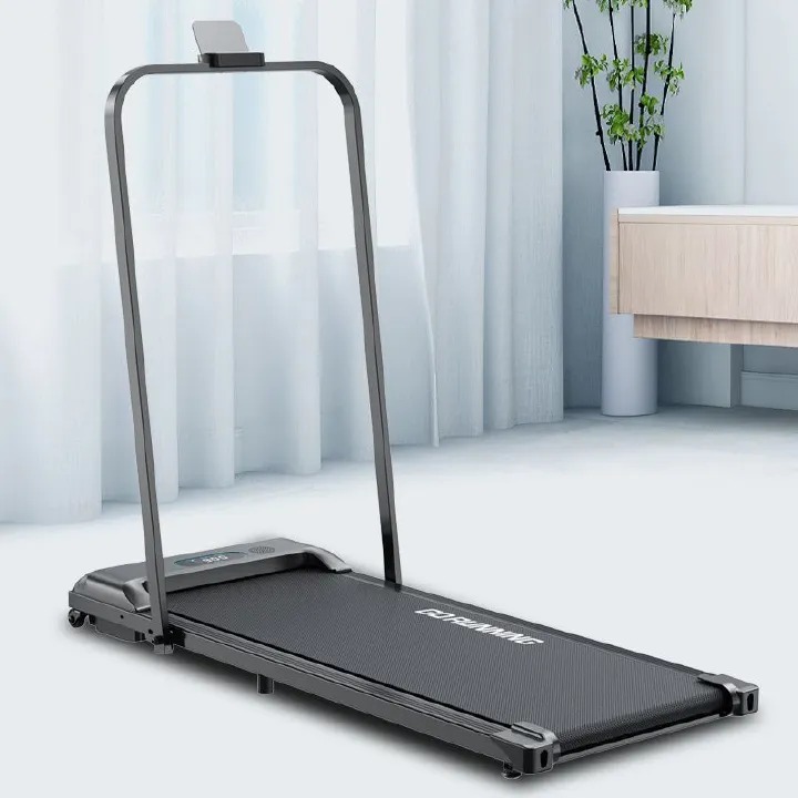 Slim Foldable / portable Treadmill /Walking Pad for Walking and Running, with Preset and Adjustable Programs, with Wireless Remote Control -Upto 6km/h and LED Display that helps Track speed, distance.
