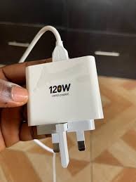 120W Hyper Fast Wall Charger with USB Quick Charge Port, High-Speed Power Adapter for Smartphones, Tablets & Devices, Efficient Safe Charging – Universal Plug