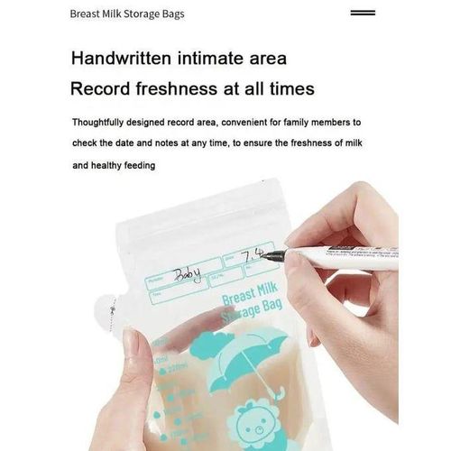 30pcs Breast Milk Freezer Storage Bags 180ml – Leakproof, Free Breastmilk Preservation Pouches for Baby Feeding, Freezer Safe & Durable for Nursing Moms