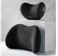 2 Piece Memory Foam Car Headrest and Lumbar Support for Comfortable Driving, Ergonomic Back and Neck Cushion for Long Journeys, Universal Fit for Most Vehicles