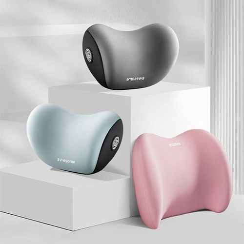 2 Piece Memory Foam Car Headrest and Lumbar Support for Comfortable Driving, Ergonomic Back and Neck Cushion for Long Journeys, Universal Fit for Most Vehicles