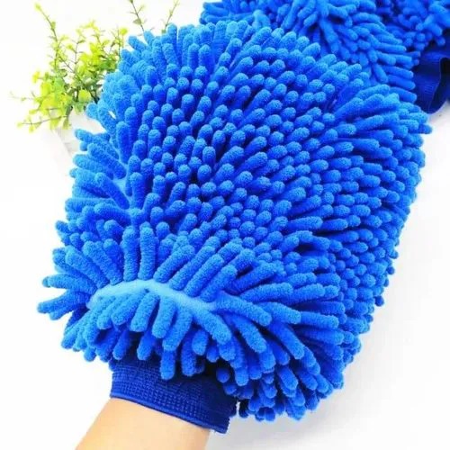 Car Wash Cleaning Gloves Super Microfiber Towel Chenille, Car Wash Mitt & Works as Car Wash Sponge, Chenille Microfiber Wash Mitt Scratch Free, Ultra Absorbent Microfiber Mitt for Cars, Trucks, SUV