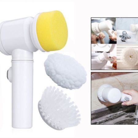 5 in 1 Magic Brush USB Rechargeable with 3 Option (Brush, Sponge & Polisher) Adhesive Storage Hook it offers convenience and efficiency for everyday cleaning needs.