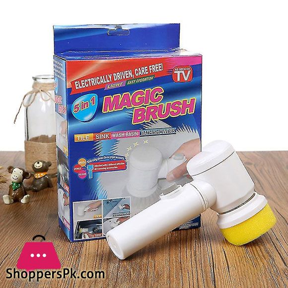 5 in 1 Magic Brush USB Rechargeable with 3 Option (Brush, Sponge & Polisher) Adhesive Storage Hook it offers convenience and efficiency for everyday cleaning needs.