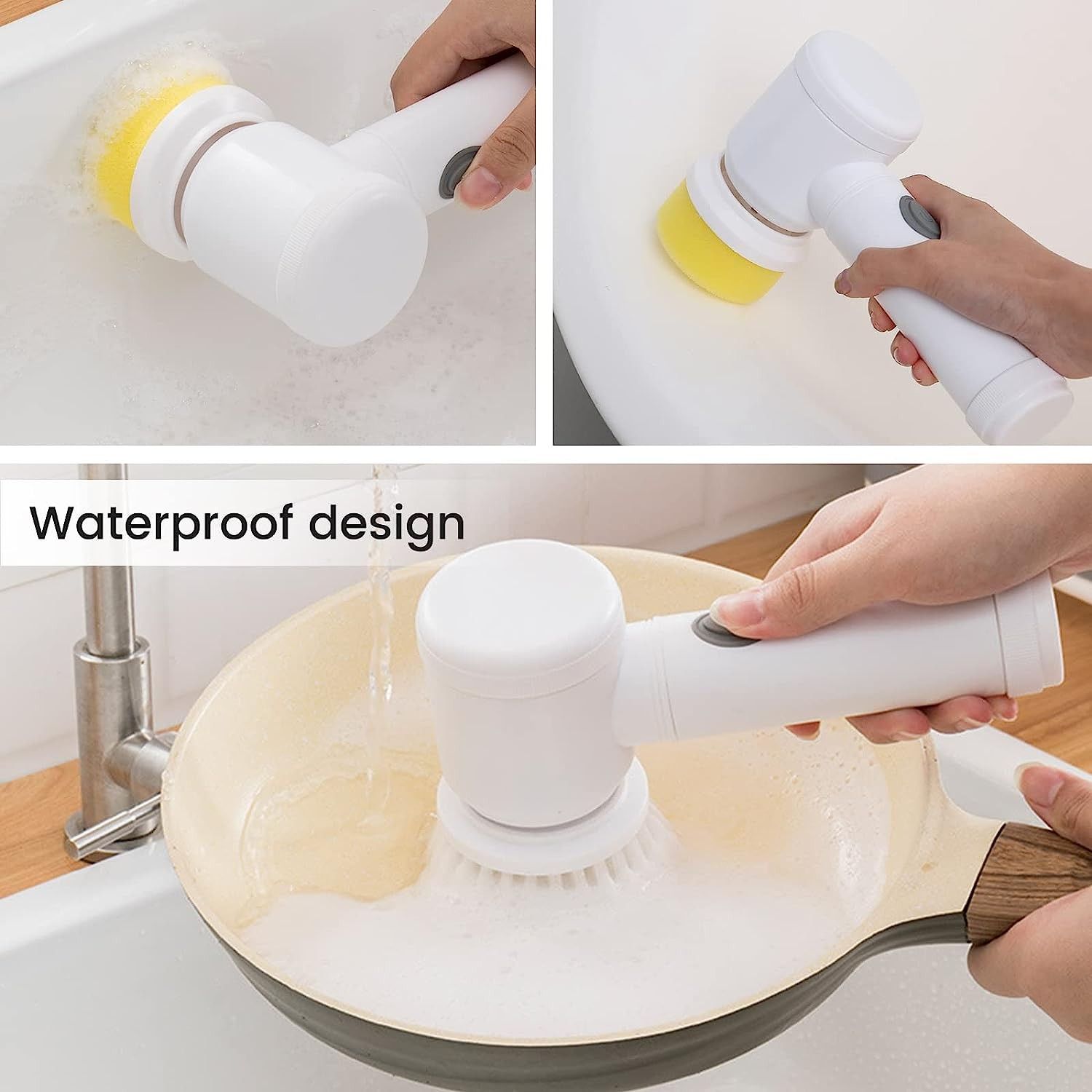 5 in 1 Magic Brush USB Rechargeable with 3 Option (Brush, Sponge & Polisher) Adhesive Storage Hook it offers convenience and efficiency for everyday cleaning needs.