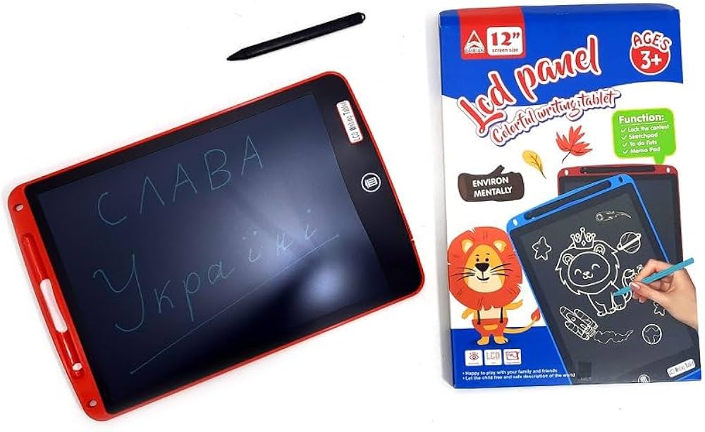 LCD Panel color writing tablet/ writing pad The writing tablet features with high performance of pure pressure induction, portable and slim, one button for erasure, eco-friendly and anti-shock.