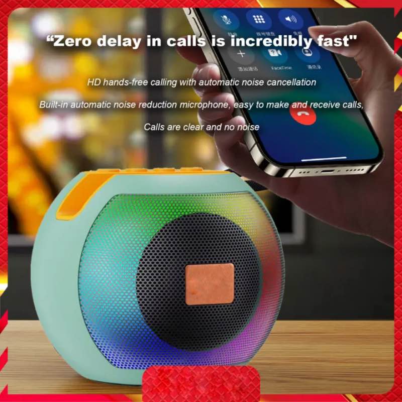 Bluetooth Speaker – Powerful Bass, Portable, Wireless – Long Battery Life It’s designed for easy portability and seamless Bluetooth connection to any device.