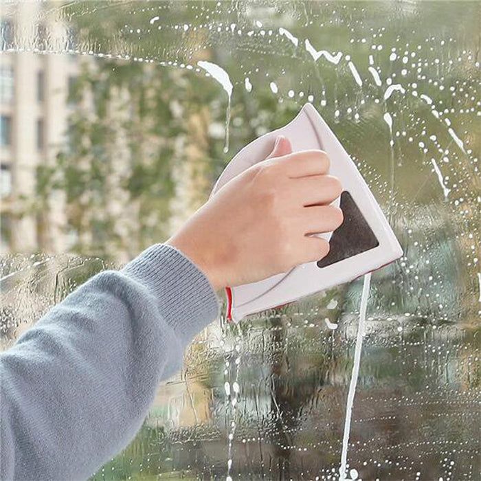 Double Layer Hollow Strong Magnetic Window Glass Cleaner for Easy and Safe Housekeeping Cleaning, Adjustable Strength, Scratch-Free Streak-Free Design for Single and Double Glazed Windows