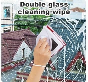 Double Layer Hollow Strong Magnetic Window Glass Cleaner for Easy and Safe Housekeeping Cleaning, Adjustable Strength, Scratch-Free Streak-Free Design for Single and Double Glazed Windows