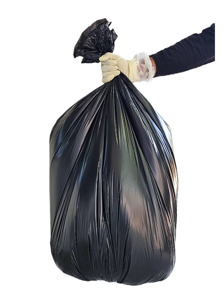 45 cm by 50 cm trash bags 100 pieces .The kitchen waste bin more needs to use the garbage bag with good toughness and very good loading capacity. Our trash bag is suitable for use in the kitchen.