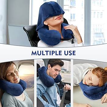 Comfort Memory Foam Pillow Suitable For Adults & Kids,Fashion Embroidered New Travel U-Shaped Pillow, Cotton Suede Neck Pillow, Car Leisure Travel Pillow U-shaped ring care, fits the cervical spine.