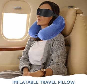 Comfort Memory Foam Pillow Suitable For Adults & Kids,Fashion Embroidered New Travel U-Shaped Pillow, Cotton Suede Neck Pillow, Car Leisure Travel Pillow U-shaped ring care, fits the cervical spine.