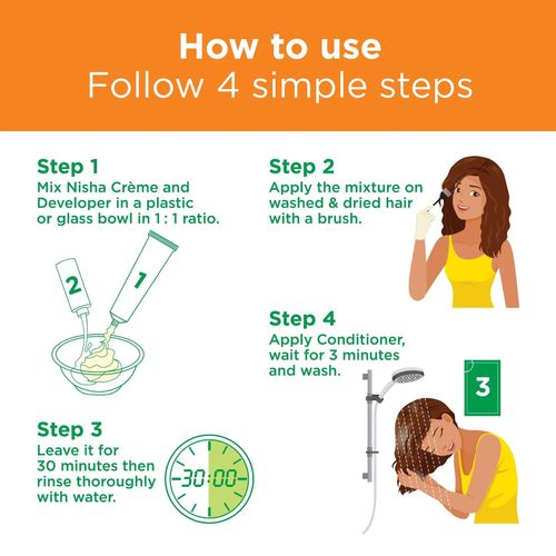 Nisha Crème Hair Color, Permanent Blonde Hair Dye Color, 100% Gray Coverage, Golden Blonde, 120gm These herbs constitute a perfect blend for hair color and work on all different hair types and texture