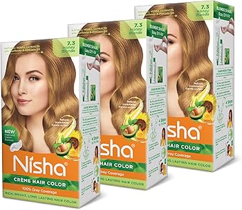 Nisha Crème Hair Color, Permanent Blonde Hair Dye Color, 100% Gray Coverage, Golden Blonde, 120gm These herbs constitute a perfect blend for hair color and work on all different hair types and texture