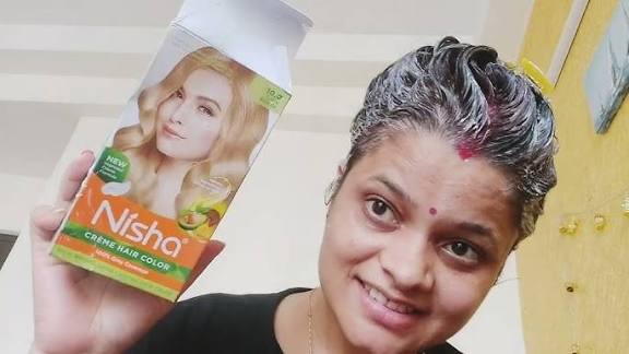 Nisha Crème Hair Color, Permanent Blonde Hair Dye Color, 100% Gray Coverage, Golden Blonde, 120gm These herbs constitute a perfect blend for hair color and work on all different hair types and texture