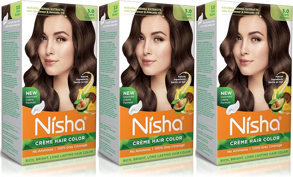 Nisha Crème Hair Color, Permanent Blonde Hair Dye Color, 100% Gray Coverage, Golden Blonde, 120gm These herbs constitute a perfect blend for hair color and work on all different hair types and texture